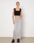 Camilla & Marc Rennie Denim Skirt in Ash Grey Size Small 100% Cotton Excellent Pre-Loved Condition