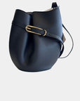 Liffner Buckled Leather Bucket Bag