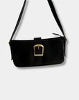 Rylan Baguette Bag in Black