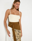 Proenza Schouler Asymmetric Belted Midi Skirt