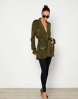 Balmain Khaki Viscose Jacket