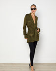 Balmain Khaki Viscose Jacket