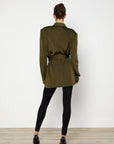 Balmain Khaki Viscose Jacket
