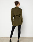 Balmain Khaki Viscose Jacket