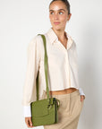 Jil Sander Olive Green Crossbody Bag Brand New With Tags 100% Leather