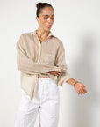 Hyde & Stone Bone Striped Shirt