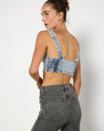 Alessandra Rich Crystal-Embellished Bustier