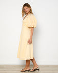 Zimmermann Tie Neck Midi Dress