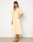 Zimmermann Tie Neck Midi Dress