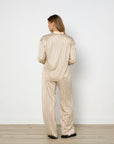 Solaqua Silk Classico Shirt and Gio Pants Set in Ecru