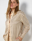 Solaqua Silk Classico Shirt and Gio Pants Set in Ecru