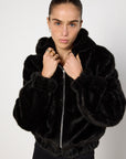Helmut Lang Faux Fur Jacket