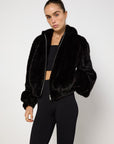 Helmut Lang Faux Fur Jacket