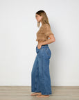 Lucy Folk Fringed Crop Top