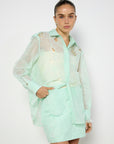 Oroton Mint Lace Shirt and Skirt Set