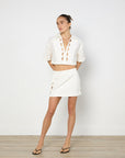 Shona Joy Birdie Scallop Top and Mini Skirt