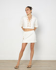 Shona Joy Birdie Scallop Top and Mini Skirt