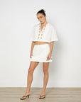Shona Joy Birdie Scallop Top and Mini Skirt