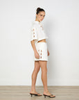 Shona Joy Birdie Scallop Top and Mini Skirt