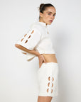 Shona Joy Birdie Scallop Top and Mini Skirt