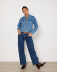 SLVRLAKE Silence Denim Jacket in Pacific