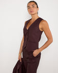 SIR. Pinstripe Vest