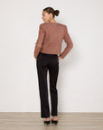 Scanlan Theodore Metallic Rose Gold Top