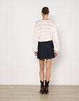 Aje Grooves Lace Stitch Cardigan