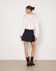 Aje Grooves Lace Stitch Cardigan