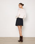 Oroton Denim Pleat Skirt