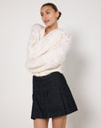 Aje Grooves Lace Stitch Cardigan