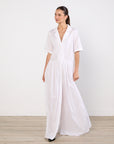 Solaqua White Short Sleeve Maxi Dress