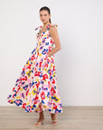 Kate Spade Summer Flowers Tiered Midi Dress