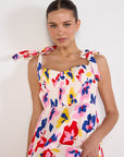 Kate Spade Summer Flowers Tiered Midi Dress