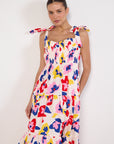 Kate Spade Summer Flowers Tiered Midi Dress