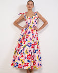 Kate Spade Summer Flowers Tiered Midi Dress