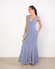 Luuda Striped Jersey Maxi dress