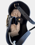 Liffner Buckled Leather Bucket Bag