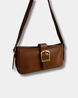 Rylan Baguette Bag in Cognac