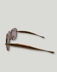BOTTEGA VENETA Sardine Gold Aviator Sunglasses