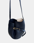 Liffner Buckled Leather Bucket Bag