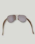 BOTTEGA VENETA Sardine Gold Aviator Sunglasses