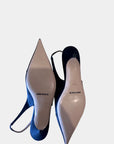 Scanlan Theodore Black Satin Slingbacks