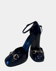 Gucci Horsebit Ankle Strap Pumps