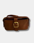 Rylan Baguette Bag in Cognac