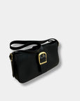 Rylan Baguette Bag in Black