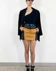 Coach Leather Mini Skirt