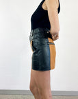 Coach Leather Mini Skirt