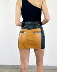 Coach Leather Mini Skirt