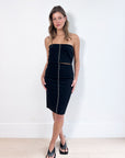 Bassike Strapless Midi Dress